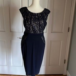Navy Blue evening dress